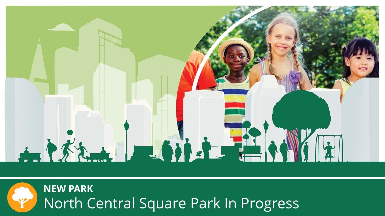 graphic of new downtown park