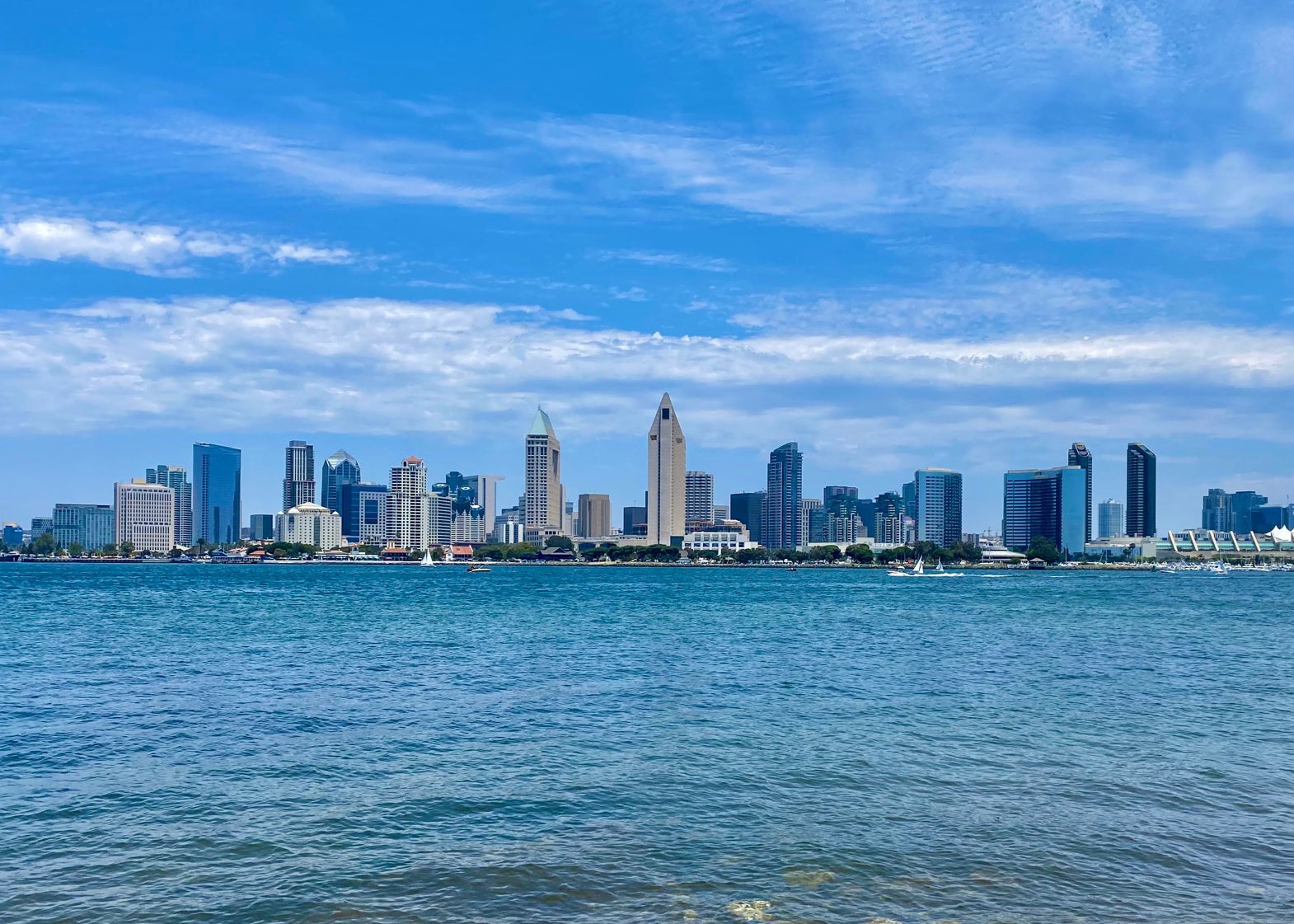 view of downtown San Diego skyline