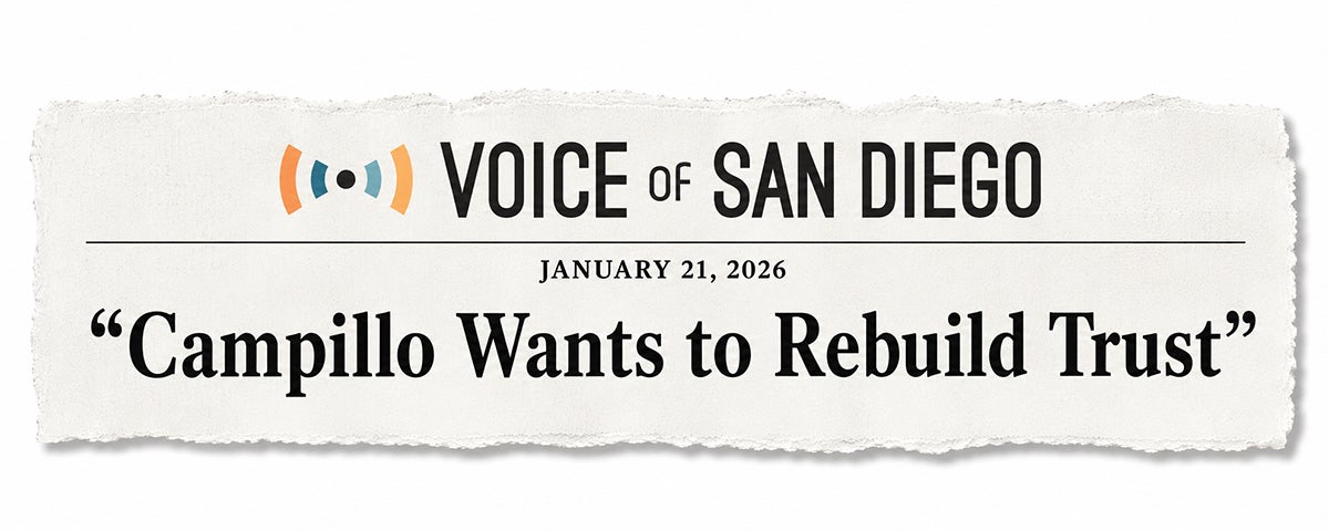 Campillo Wants to Rebuild Trust