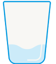 Illustration of a glass with a small amount of water