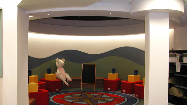 Children's playroom at the Point Loma/Hervey Library