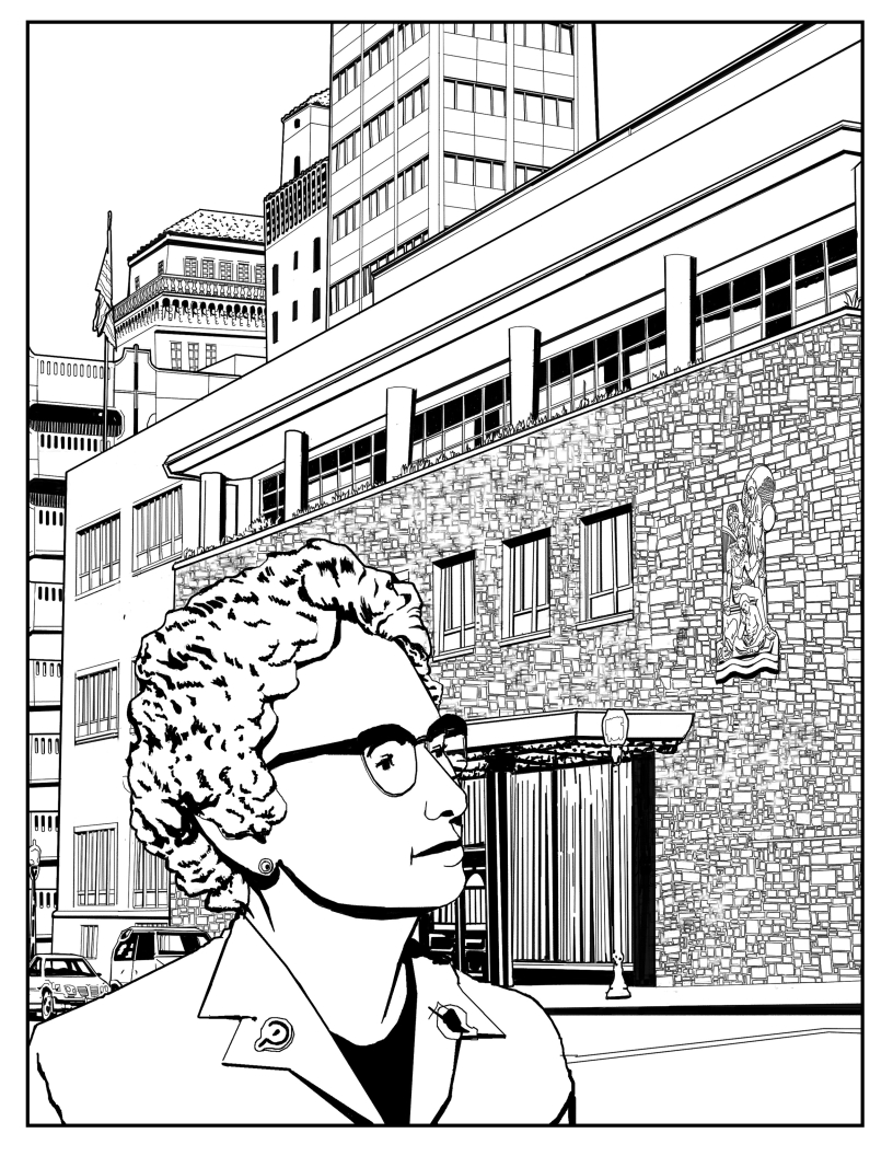 Coloring page of Miss Breed