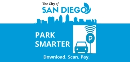Pay using your phone at any meter displaying the blue Park Smarter sticker! Download the Park Smarter app here.