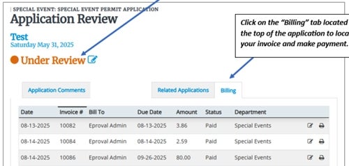 NEW Online Invoice Pay Portal