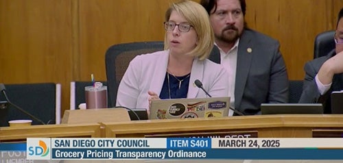 San Diego City Council Approves the first-in-the-nation Grocery Pricing Transparency Ordinance, co-authored by Councilmember von Wilpert, to ensure all individuals have access to digital grocery coupons