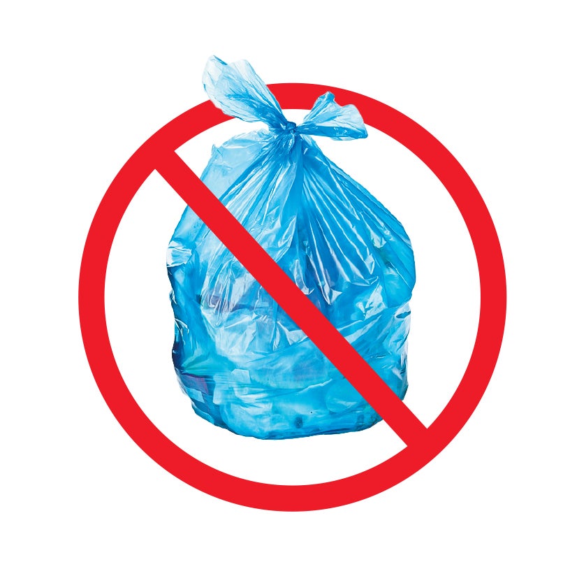 no plastic bags
