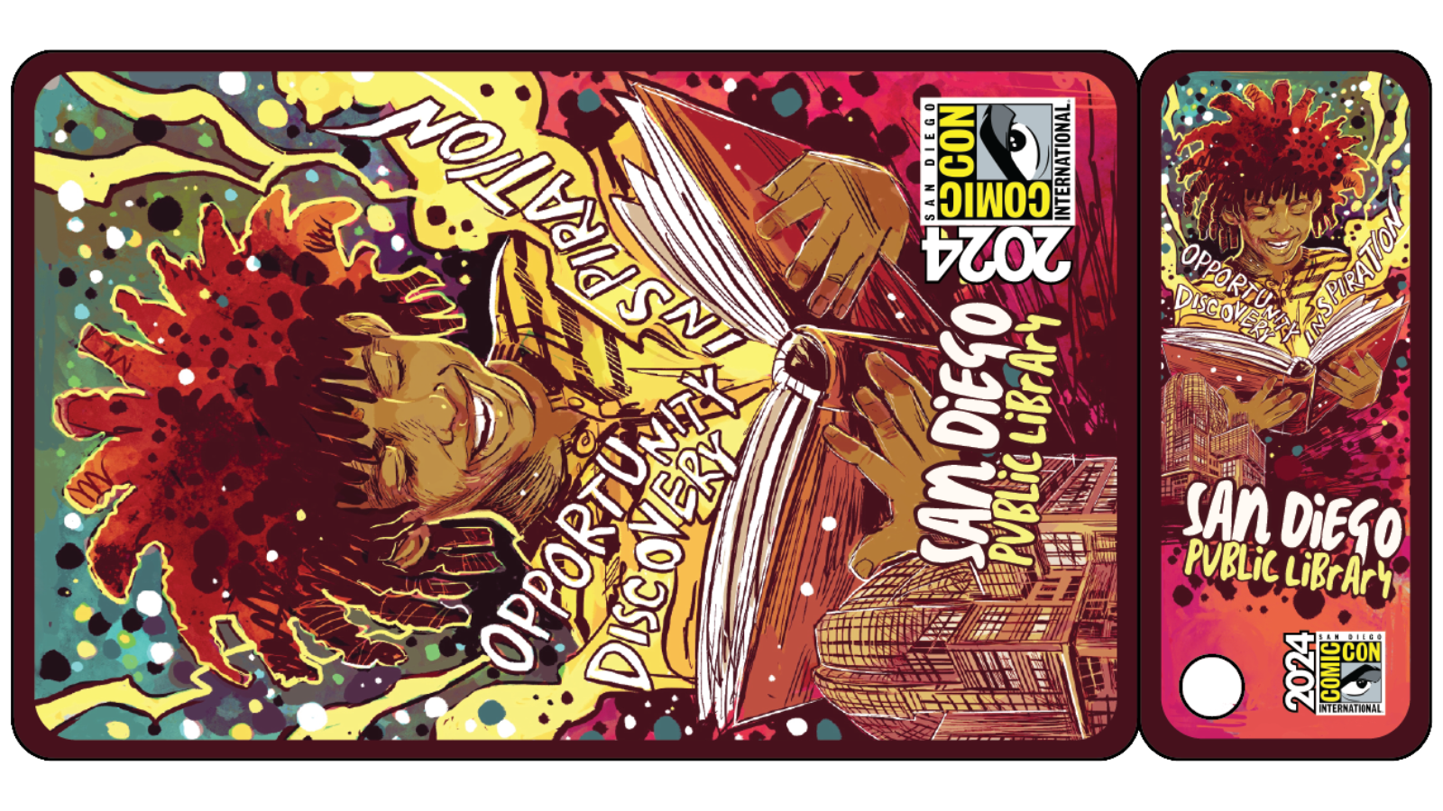 library card for comic con