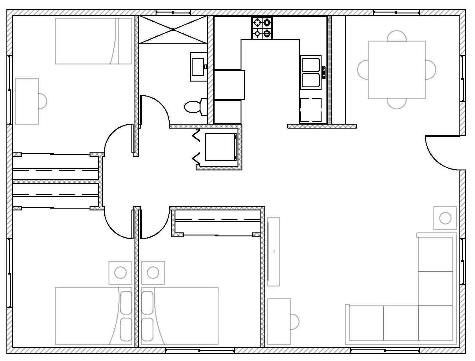 Plan view of ADU