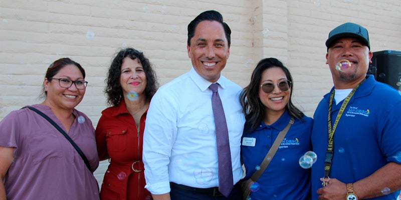 Mayor Gloria at the Parks After Dark event