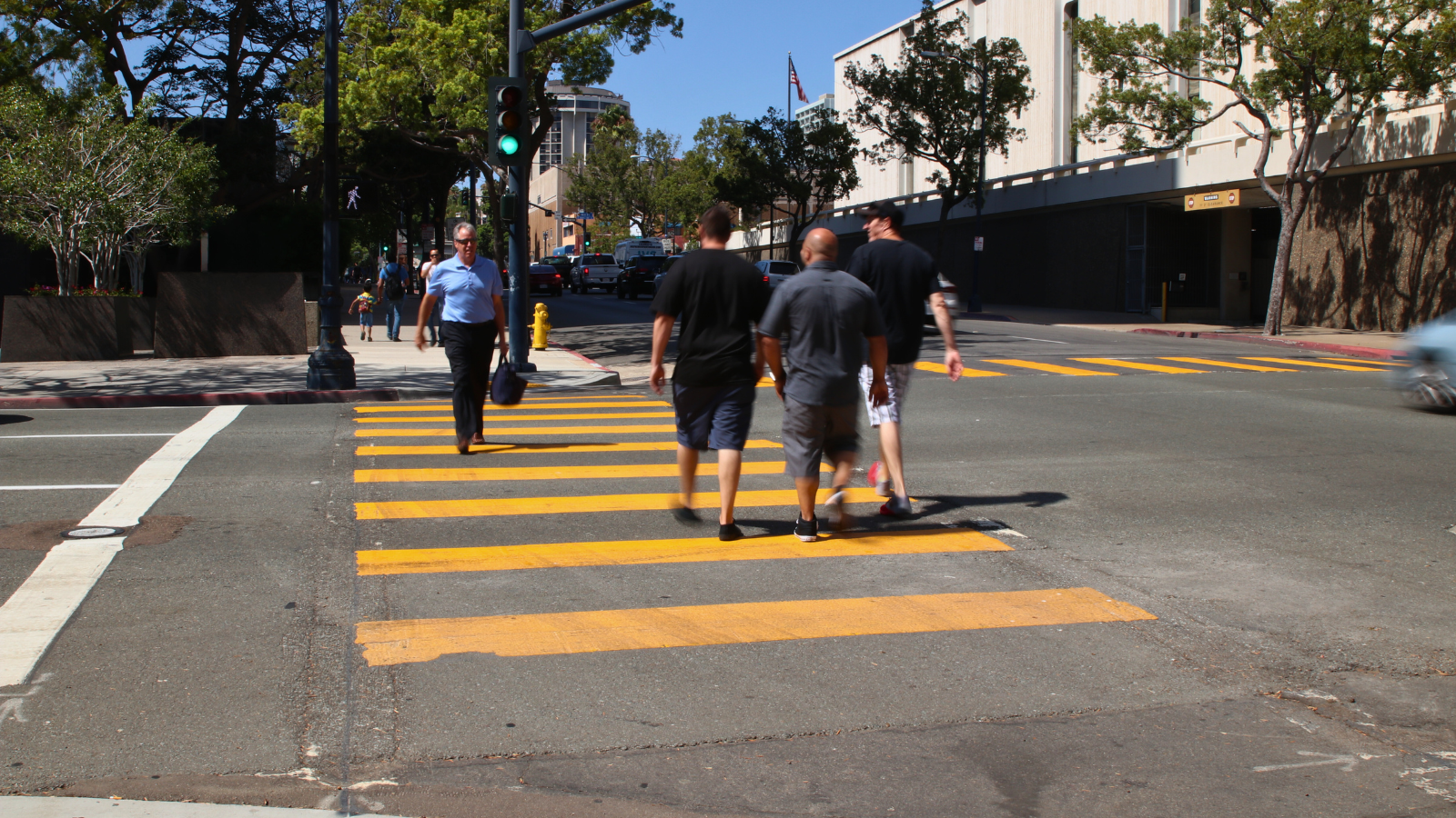 people on crosswalk