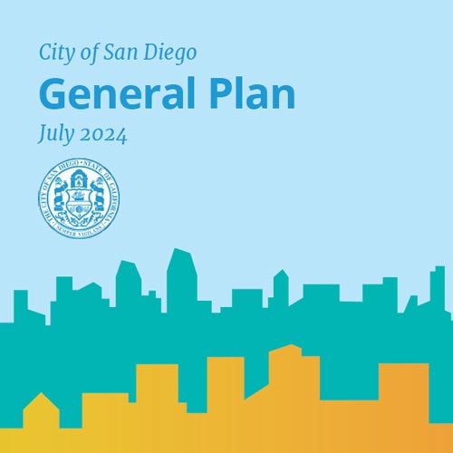 Cover sheet for City of San Diego General Plan dated July 2024