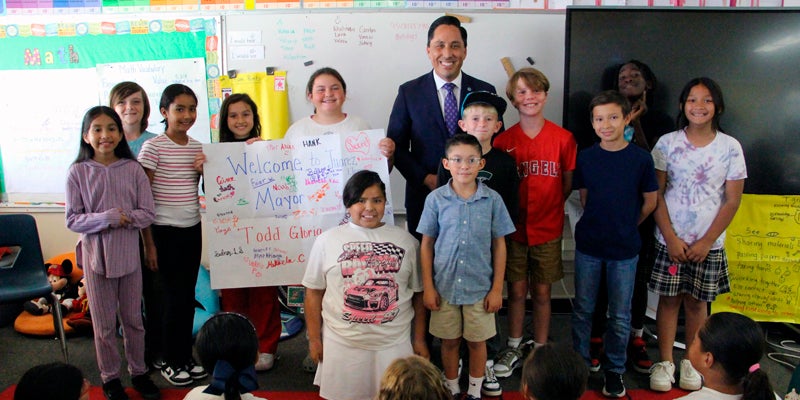 Mayor Todd Gloria at Juarez Elementary