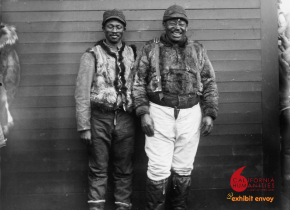 Black whalers posing for a photo at Point Barrow, Alaska, c. 1900 from the Alaska & Polar Regions Collections and Archives at the University of Alaska, Fairbanks