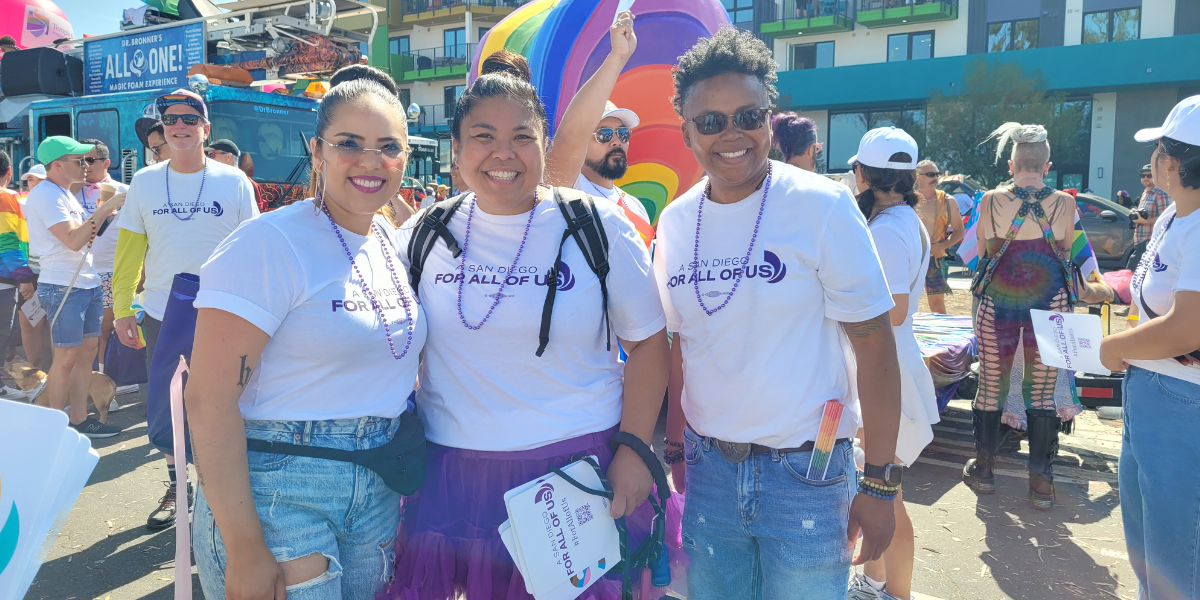 Pride with Salina, Grace, and Kim D.