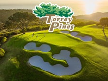 Photo of Torrey Pines Golf Course and Logo