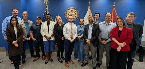 A group picture of International Affairs Board members