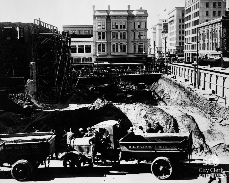 Backesto Building, Bank of America, Theater, Hotel, Circa 1970