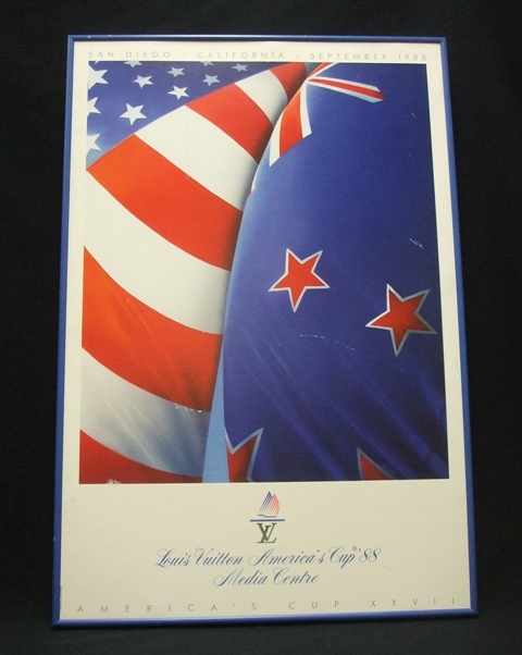 Original vintage poster Louis VUITTON America's Cup San Diego California  1988