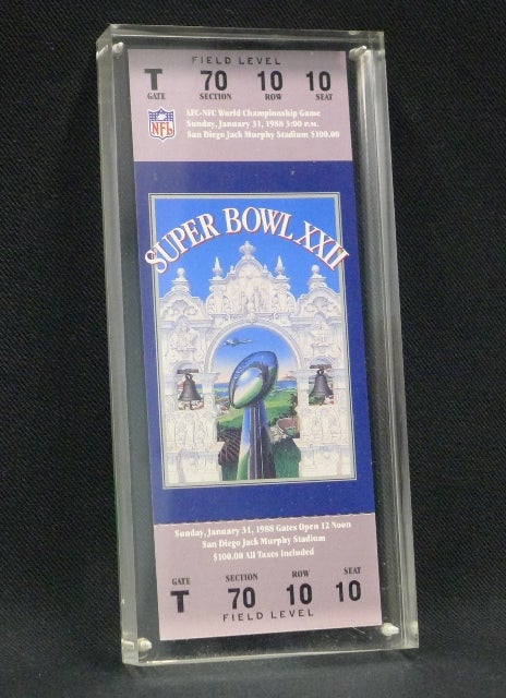 Super Bowl XXII Paperweight  City of San Diego Official Website