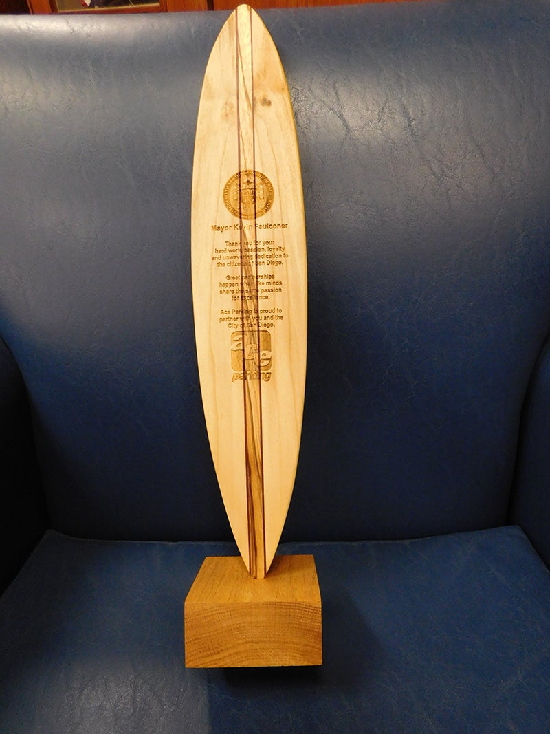 Wooden Surfboard City of San Diego Official Website