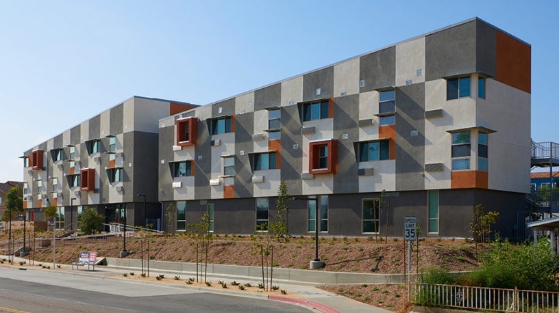 A building at the San Ysidro Senior Village