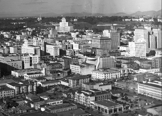 1935 Aerial View of Downtown San Diego