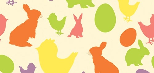 image showing rabbits and baby chicks