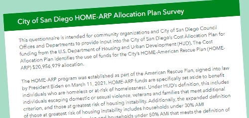 HOME ARP Survey