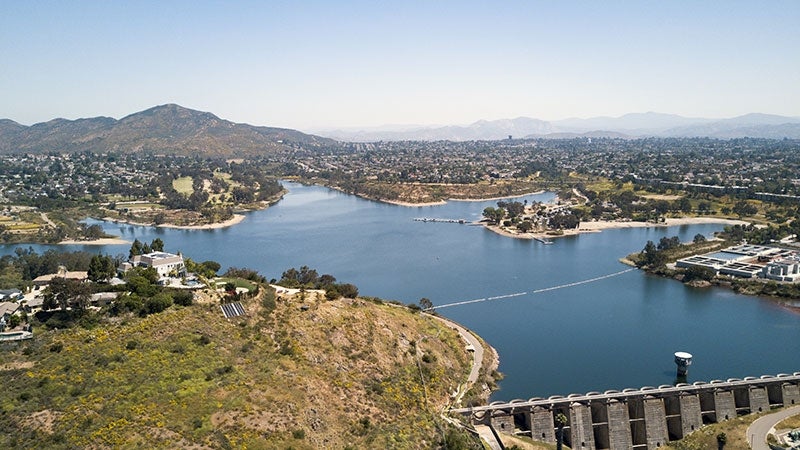 Aerial view of Murray Reservoir