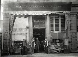 historical photo of San Diego Hardware Company