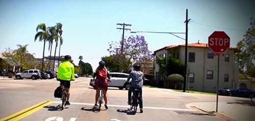 Bicycles at Stop Sign