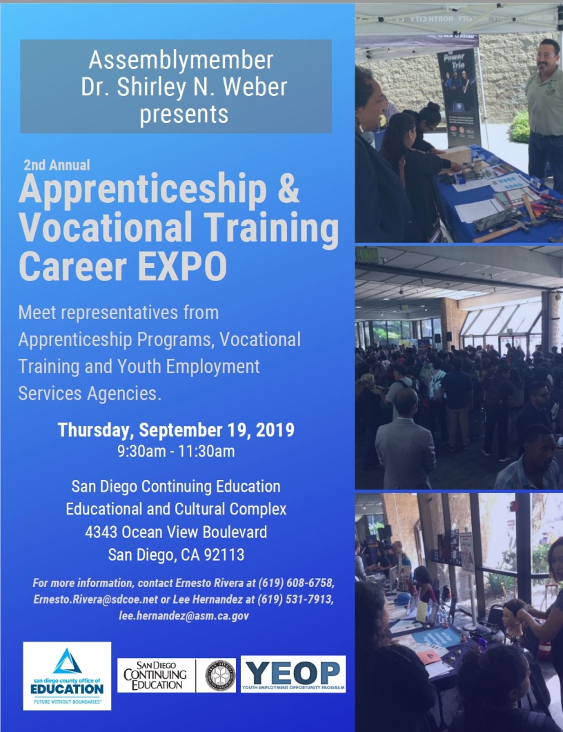 091919 SDPZ Apprenticeship and Vocational Training Expo