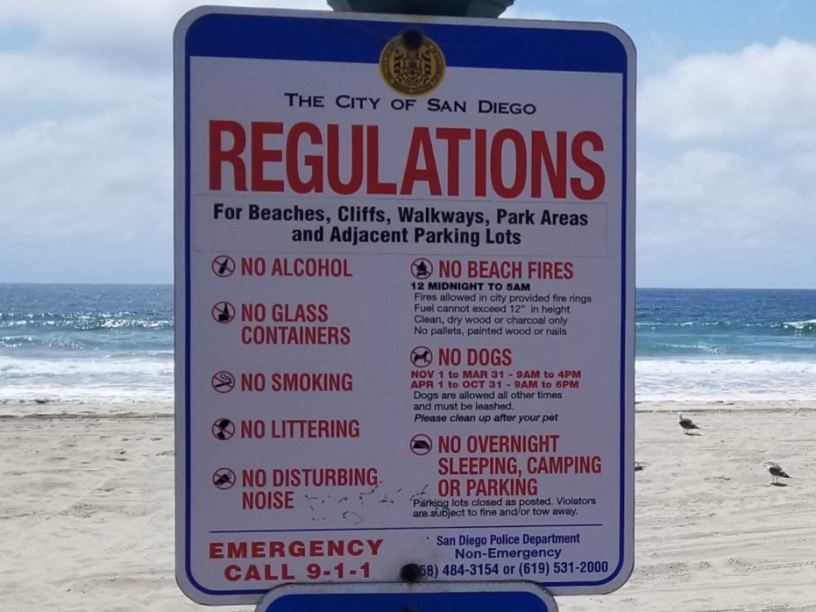 corona del mar beach rules
