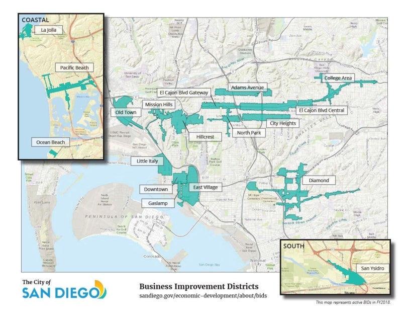 FY2018 BID Map