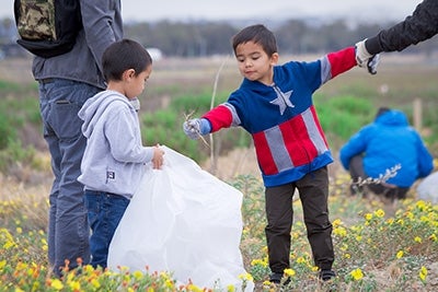 Kids Picking Up Trash