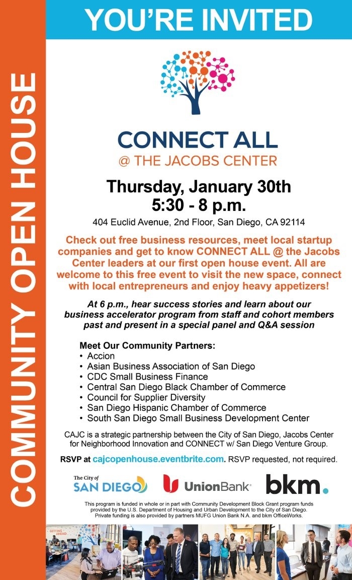 CONNECT ALL @ The Jacobs Center Community Open House