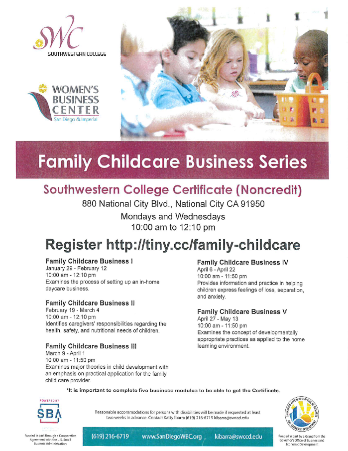 Family Childcare Business Series