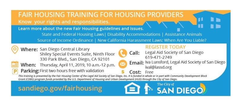 Fair Housing Training Flyer 