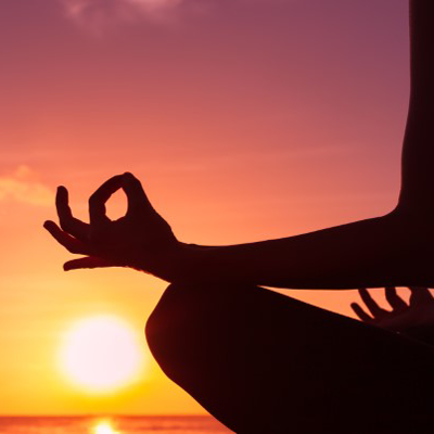 Image of a person meditating