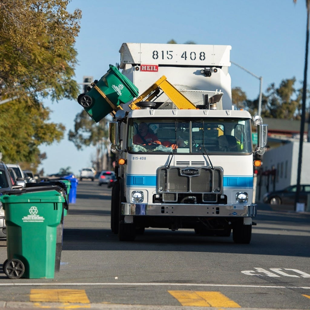 Green Waste Collection Truck