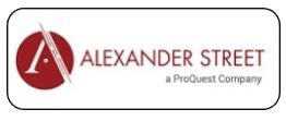 Maroon A logo with the words Alexander street. A Proquest company