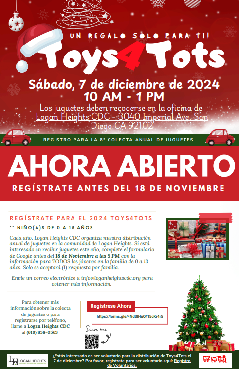 Toys for Tots Flyer Spanish