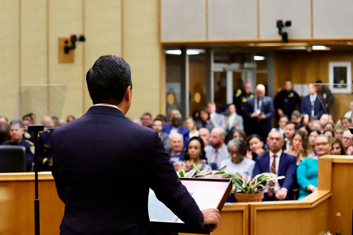 Mayor Todd Gloria delivering his State of the City speech