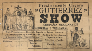 1930- Gutierrez Spanish Tent Show