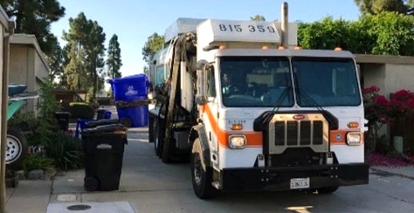 Blue Bin Truck