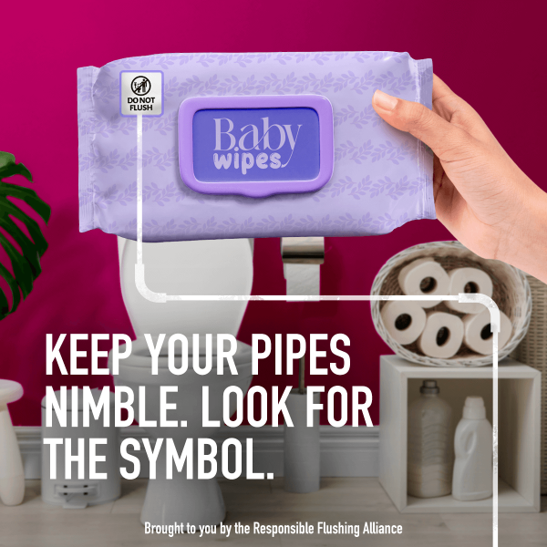 Keep your pipes nimble. Look for this symbol.