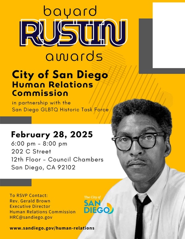 Bayard Rustin Awards flyer