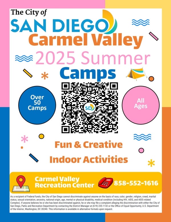 Carmel Valley Summer Camp Flyer