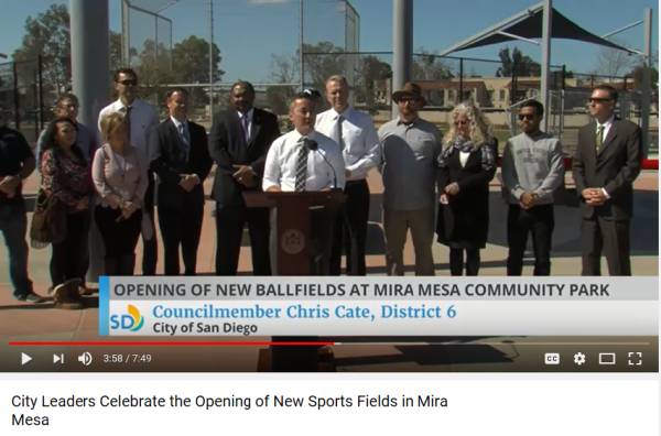 Mira Mesa Community Park Phase 1 Opening