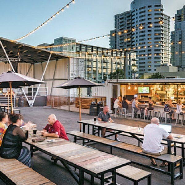 Quartyard Beer Market in downtown San Diego